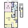 ニュートピアT 1LDKの間取り