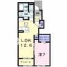 ラフレシールⅡ 1LDKの間取り