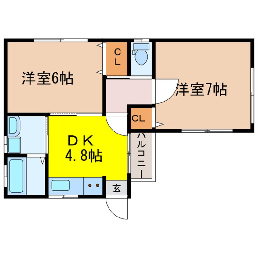 間取図 フェニックスハイツ愛宕