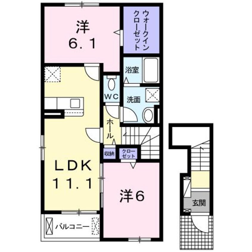 間取図 グレープウッズ