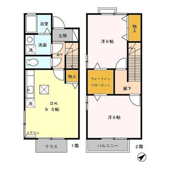 間取図 コンフォール黒髪