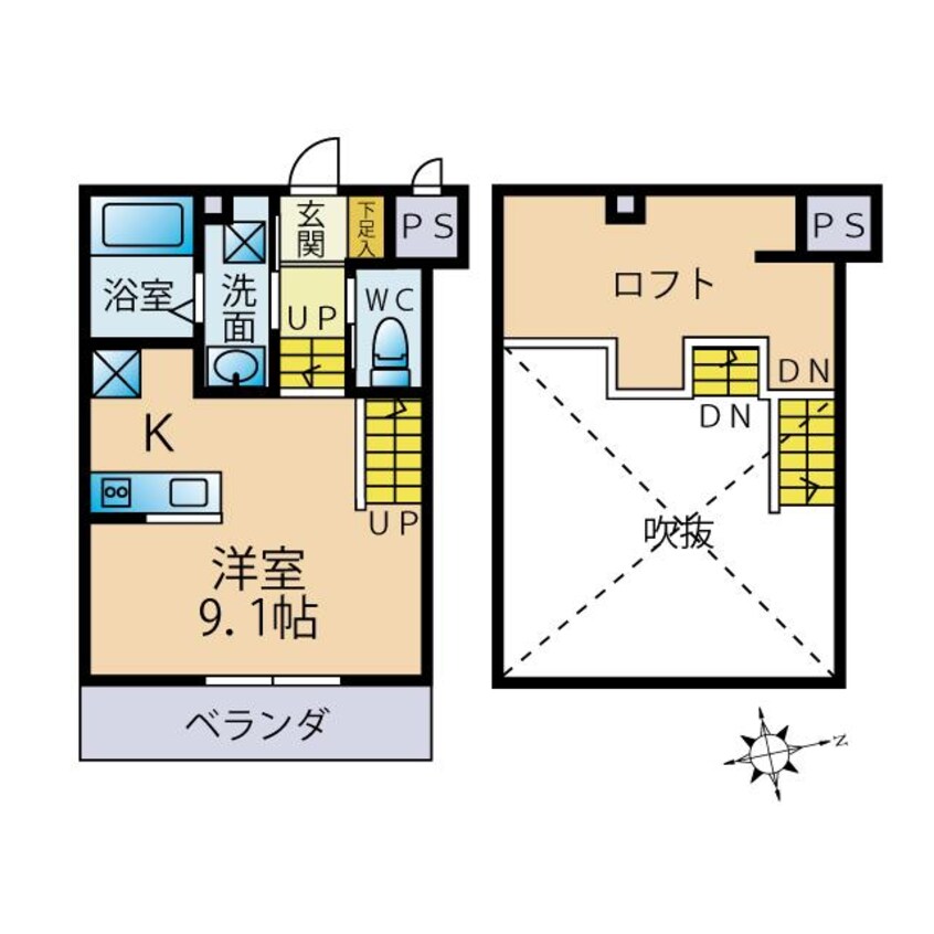 間取図 skip square sakioka