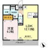 エミネンス天神 1LDKの間取り