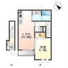 サンシティ白岳 1LDKの間取り