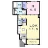 DK.トイロ 1LDKの間取り