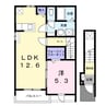 DK.トイロ 1LDKの間取り