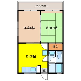 間取図 コーポ梅田