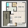 エールズ木風 1LDKの間取り