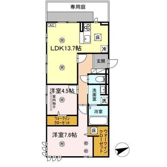 間取図 レジデンス鹿子前