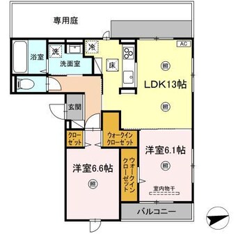 間取図 レジデンス鹿子前