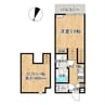 ヴィオラ卸本町 1Kの間取り