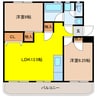 永田コーポ 2LDKの間取り