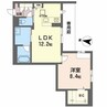 BEREO　さくら坂 1LDKの間取り