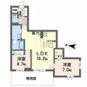 BEREO　さくら坂 2LDKの間取り