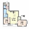 BEREO　さくら坂 2LDKの間取り