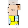 龍神マンション　NO.1 1Kの間取り