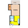 龍神マンション　NO.1 1Kの間取り