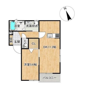 間取図 グランドブルー指方　B棟