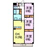パークサイド雁宿1号館 3LDKの間取り