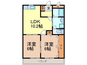 間取図 グランシャリオ公家