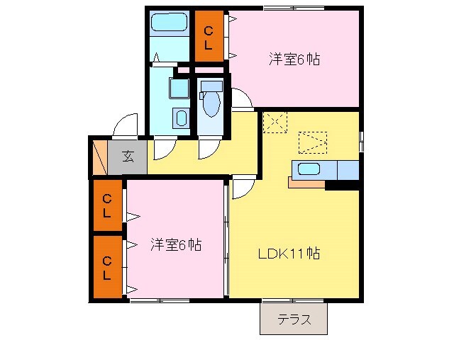 間取り図 オレンジコーポ