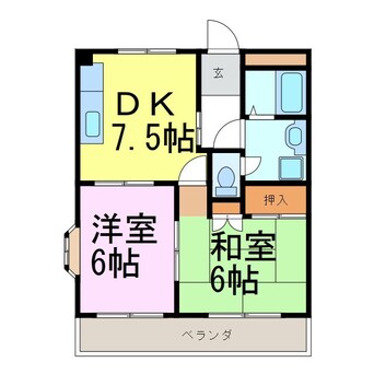 間取図 グランドゥール根崎