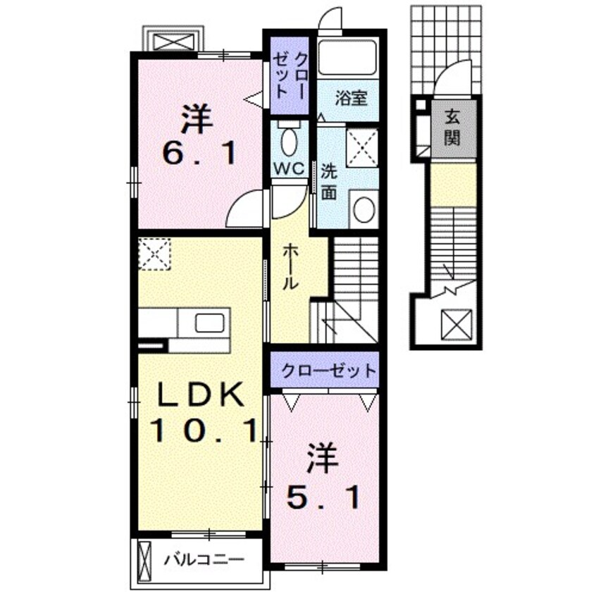 間取図 T’sウェーブ