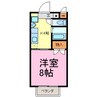 メープルハウス 1Kの間取り