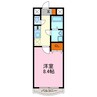 サンアップウェルI 1Kの間取り