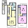 エテルノ 2LDKの間取り