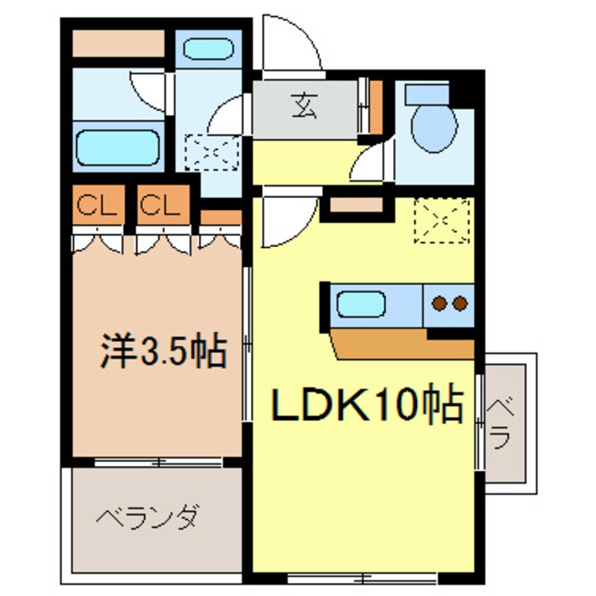 間取図 カネヒビル