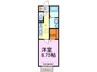セジュール小倉JT 1Kの間取り