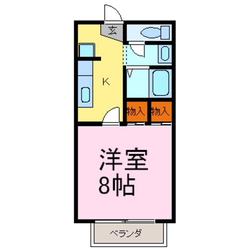 間取図 フラット眞山