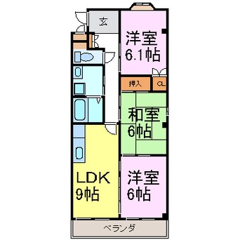 間取図 ヴィブレ司