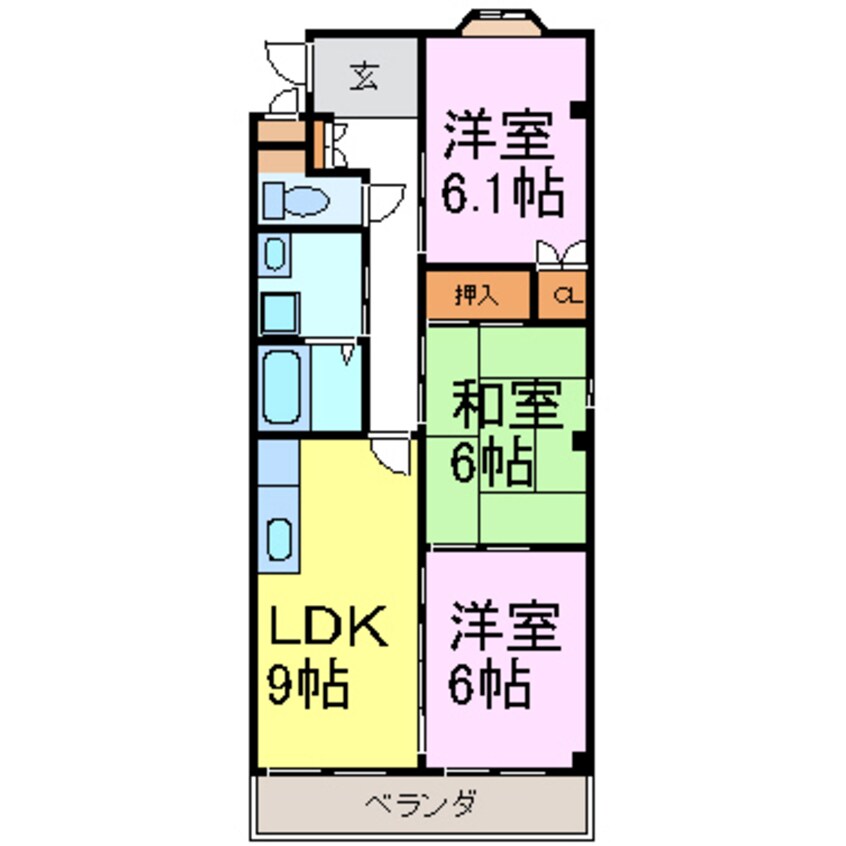 間取図 ヴィブレ司