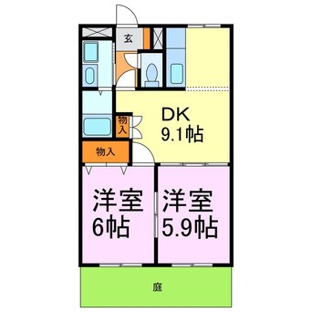 間取図 ラピスコート