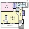 メゾン ラダー 1LDKの間取り