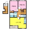 ブルーム多屋 2LDKの間取り