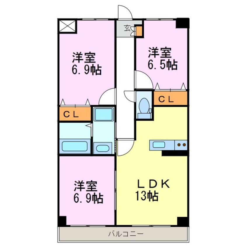 間取図 グランドソレーユ