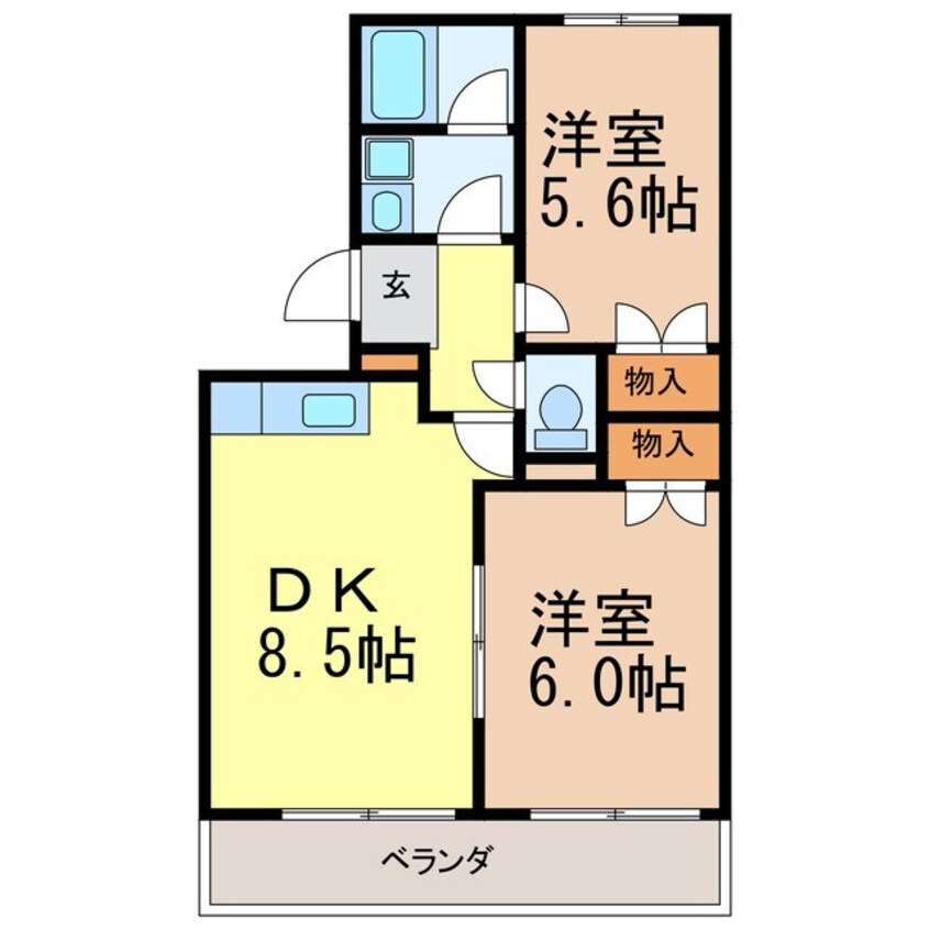 間取図 パストラル河和台B