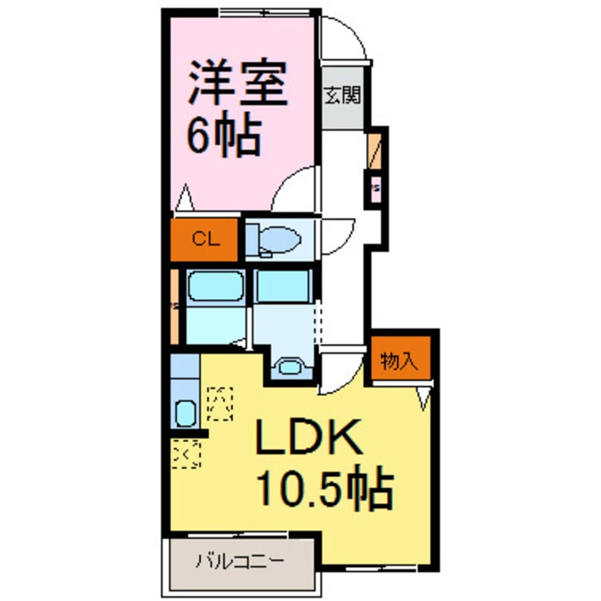 間取図 オレンジ　ハウス  B