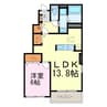 カーサ　ファヴォ-レ　I 1LDKの間取り