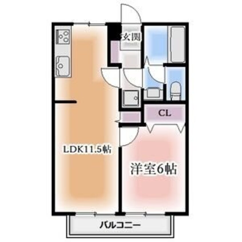 間取図 セレナードＦ