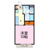 プランドールハイツ 1Kの間取り