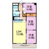 半田第3ロイヤルマンション 3LDKの間取り