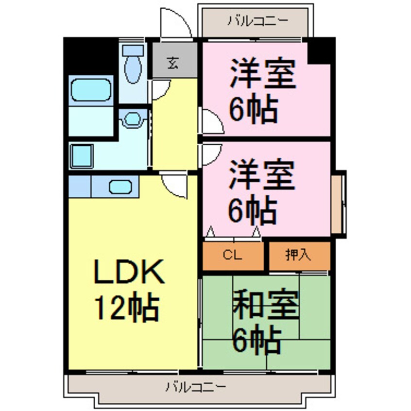 間取図 カサフェリス２