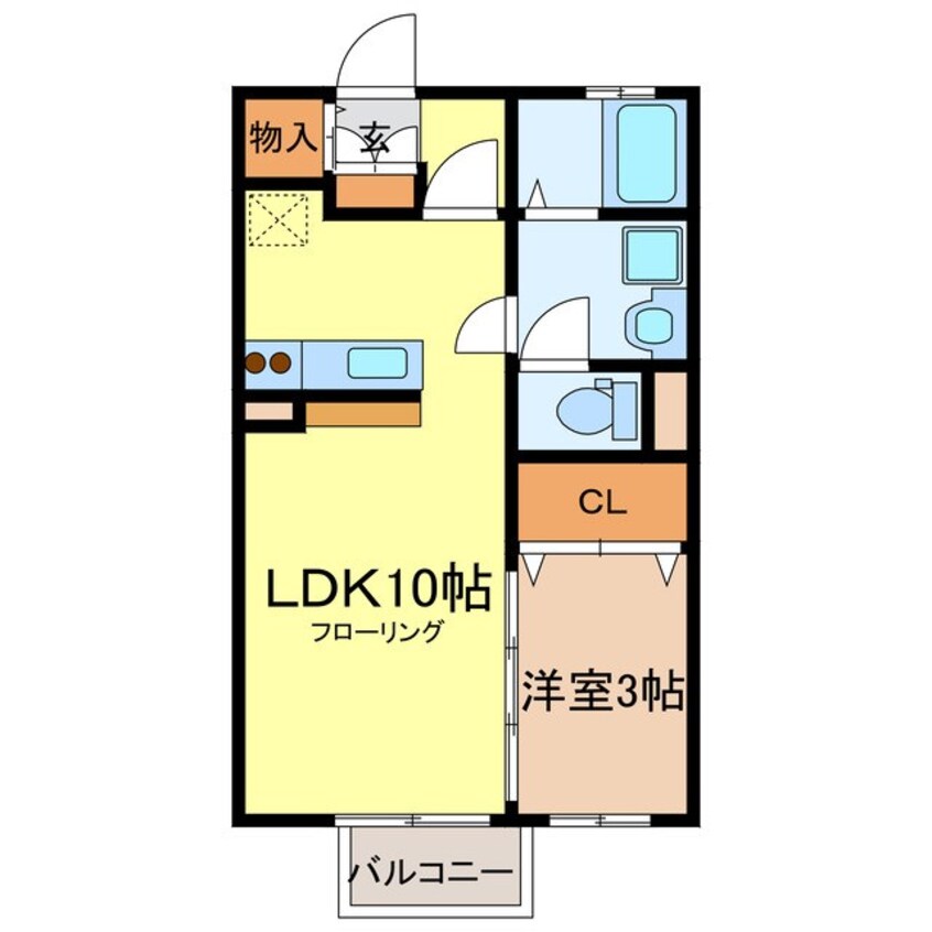 間取図 リビングタウン榎戸