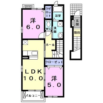 間取図 ヴィラージュ乙川