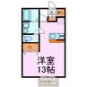 リビングタウン乙田 1Rの間取り
