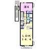 M.T　GREEN 1LDKの間取り